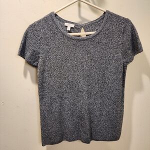 TALBOTS gray Short Sleeves Cotton blend sweater size S